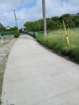 私道へつながる接道部分